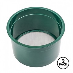 2 Pack Gold Rush Classifier Sieve Mini 6&Prime; Prospect Pan 60 Holes per Sq Inch